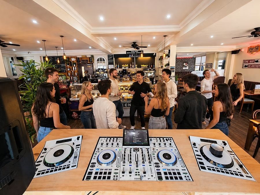 DJ Prestige performing a specialist DJ set